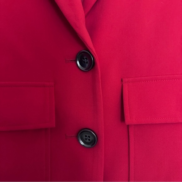 Chicos red blazer Double Button Pockets Lined Size 0 Small - Picture 7 of 9